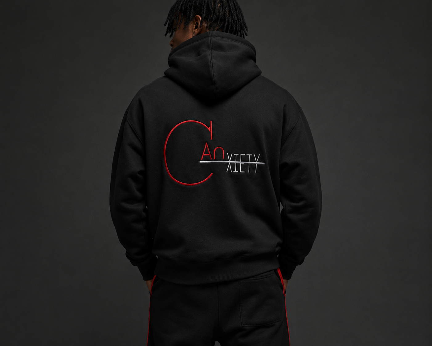 CANxiety CAN / 001 Signature Hoodie back view