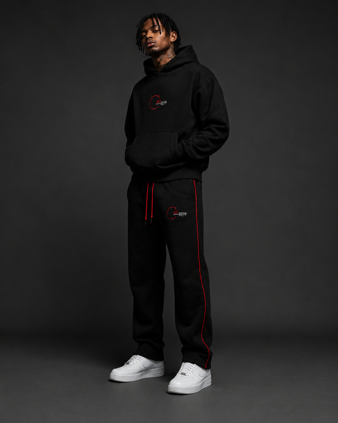 CANxiety CAN / 001 Signature Hoodie full body view